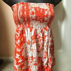 Vibrant Floral Strapless Top By Rampage